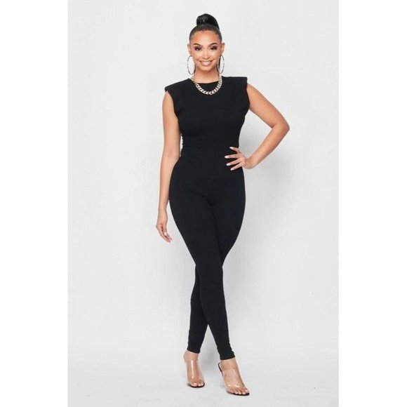 From The Top Jumpsuit-In Black - Picture 5 of 8